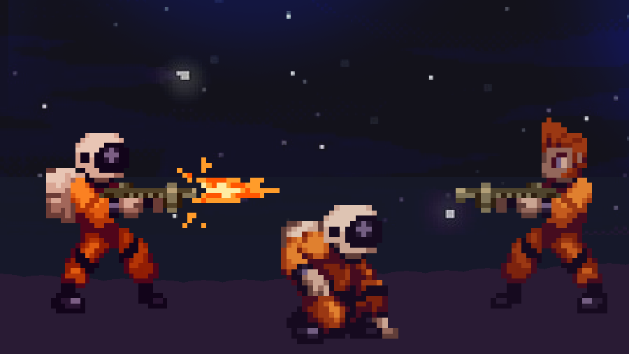 Warped Space Marine a premium asset pack to build games with GDevelop